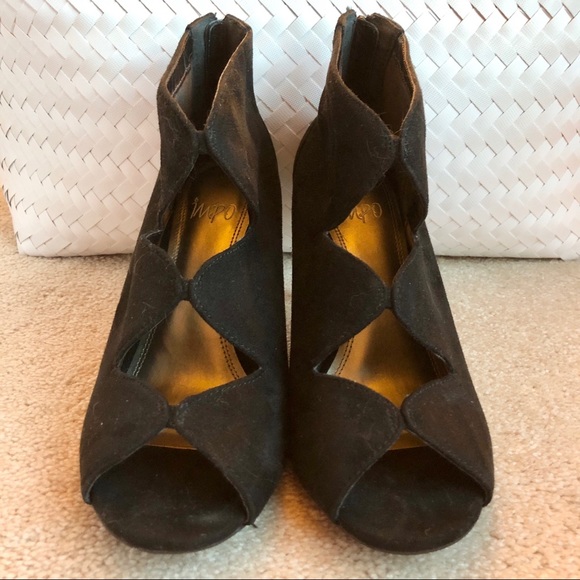 Impo Black Suede Heels - Picture 4 of 7